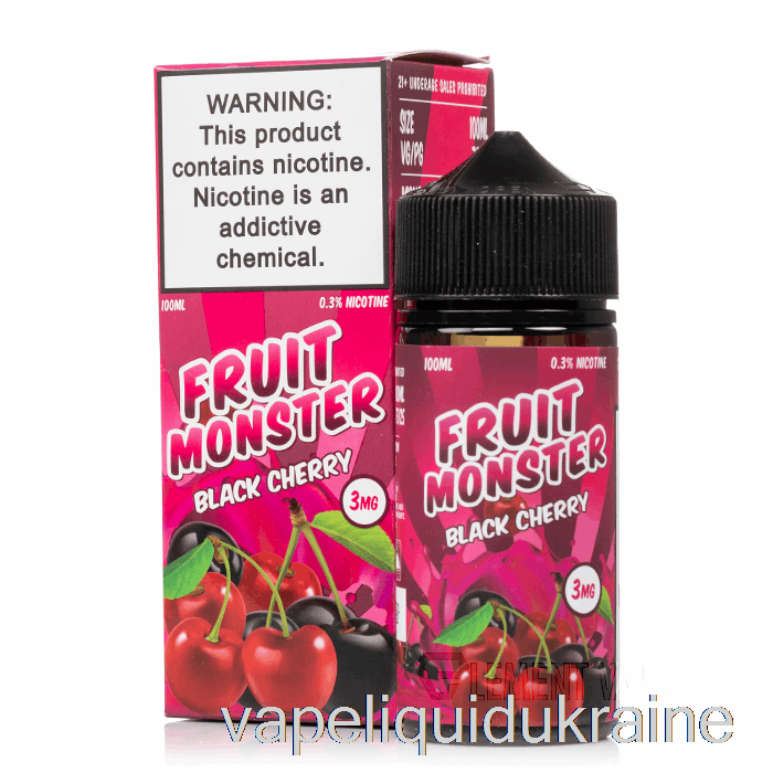 Vape Ukraine Black Cherry - Fruit Monster - 100mL 0mg